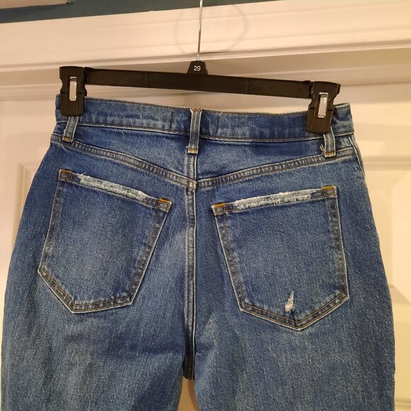 Abercrombie Fitch Jeans Womens 28 6 Short Ultra High‎ Rise Kick Flare Button Fly - Picture 5 of 11